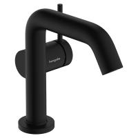 Смеситель для раковины Hansgrohe Tecturis S, с донным клапаном, черный матовый, 73320670