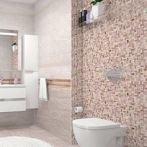 Вставка Cersanit Альба (Alba) многоцветный 20х60 AI2S451DT