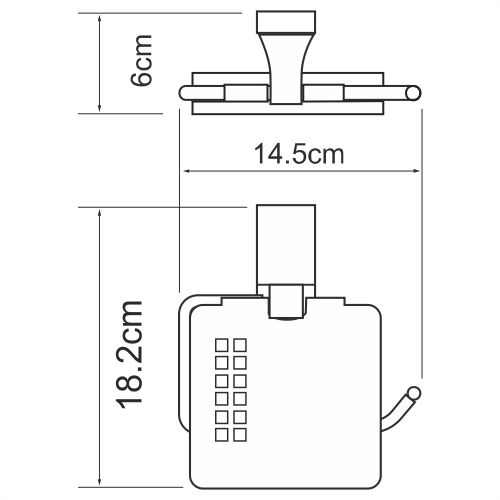 Держатель туалетной бумаги WasserKRAFT Lopau K-6000, K-6025