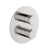Смеситель для душа Cisal X32 термостатический, на 2 выхода, Brushed Stainless Steel, X1018100D1