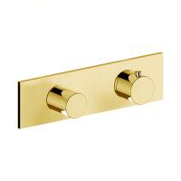 Смеситель для душа Fantini Вэнэциа (Venezia), термостат, Matt British Gold PVD, 29 P6 N272B