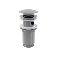 Водослив Alcadrain для умывальника click/clack 5/4", цельнометаллический, с большой заглушкой, A392C