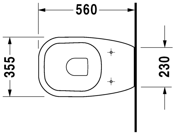 Унитаз напольный Duravit D-Code пристенный вариант, 21150900002