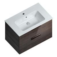 Тумба Kerama Marazzi Piano/Пиано подвесная 85 дымчатый вяз 2 ящика, PI.85\OLM