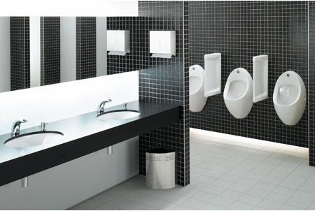 Писсуар Vitra ARKITEKT со встроенным электронным сенсором системы смыва, питание от батареек, 4106B0