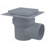Сливной трап Alcadrain 150×150/110 мм, воротник изоляции 2–го уровня, APV10