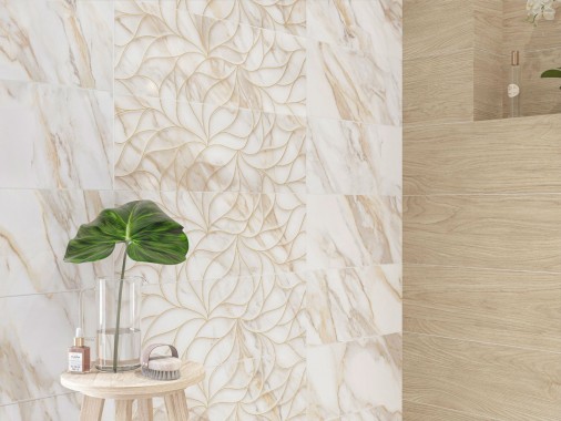 Керамическая плитка настенная Eletto Ceramica CALACATTA ORO STRUTTURA 24,2х70 1с, 508181101