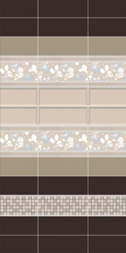 Декор Kerama Marazzi Вилланелла 15х40 Геометрия белый MLD\A68\15000