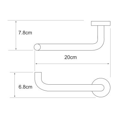 Держатель туалетной бумаги WasserKRAFT Rhein K-6200, K-6296