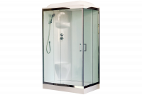 Гидромассажный бокс Royal Bath  120х80х217, белое/прозрачное стекло, хромированный профиль, левая, R