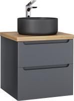 Тумба Jorno Wood 60 подвесная серая, Wood.01.60/P/GR
