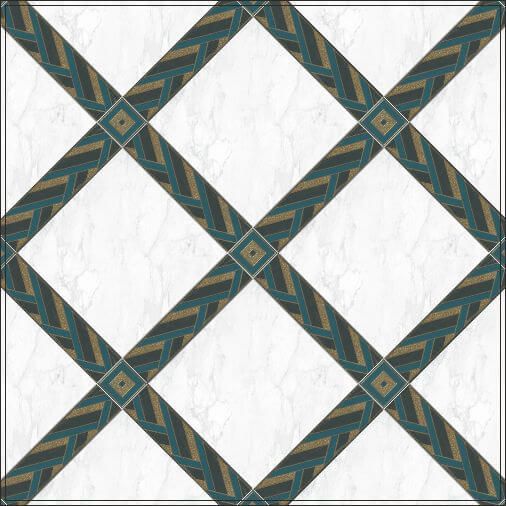 Декор Kerama Marazzi Алькала белый мозаичный 20x50, MM7203