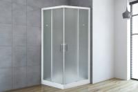 Душевая кабина Royal Bath 120х120х200 матовое стекло, белый профиль,