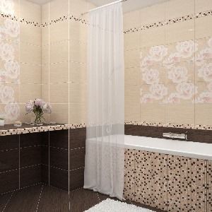 Бордюр Cersanit Миранда (Miranda) флора 5х35, mw1m451