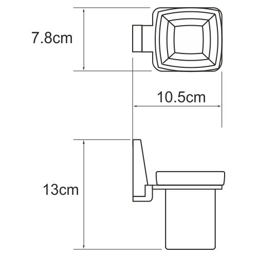 Стакан WasserKRAFT Lopau K-6000, K-6028