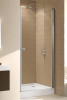 Душевая дверь Cezares Eco 85*190 см, рифленое стекло, хромированный профиль, ECO-O-B-1-85-P-Cr