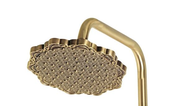 Душевая система Bronze De Luxe Windsor одноручковый длинный (25см) излив, лейка "Цветок" (10120DF/1)