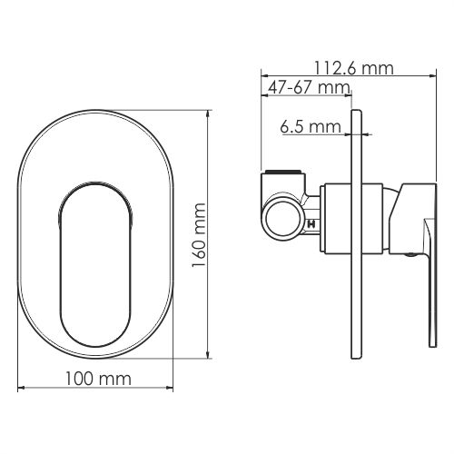 Смеситель для ванны и душа WasserKRAFT Mindel, 8551