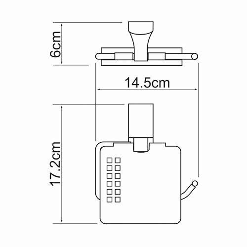Держатель туалетной бумаги WasserKRAFT Leine K-5000, K-5025