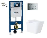 Комплект Geberit 4 в 1 : подвесной унитаз Azario Teramo с сиденьем soft-close, инсталяцией Geberit D