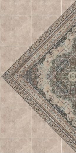 Декор Kerama Marazzi Мраморный дворец 40,2х40,2 ковёр угол HGD\A174\SG1550L