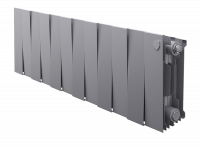 Радиатор биметаллический Royal Thermo PianoForte 200 /Silver Satin - 12 секций, серебристый, RTPSS20