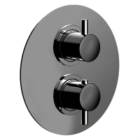 Смеситель Cisal Less New с переключателем на 2 положения, черный матовый, LN01810040