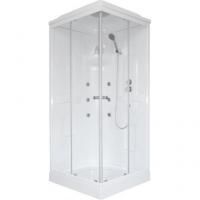 Гидромассажный бокс Royal Bath 80х80х217, матовое стекло, белый профиль, RB 80HP2-М