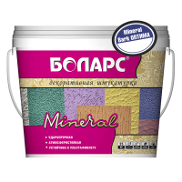 Декоративная штукатурка Боларс Mineral BARK ОПТИМА (белая) 25 кг