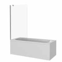 Шторка для ванны Bas SCREEN BS-80-C-CH (неподвижная шторка, стекло 5 мм)