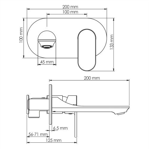 Смеситель для раковины WasserKRAFT Elbe 7400, 7430
