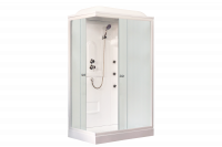 Гидромассажный бокс Royal Bath 120х80х217, матовое стекло, белый профиль, правая, RB 8120HP2-M-R