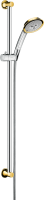 Душевой гарнитур Hansgrohe Raindance Classic  100 3jet  90 см, хром/золото, 27841090