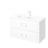 Тумба подвесная Avanti Eleganta Double Bianco 100 с умывальником Эйфория-100 два ящика