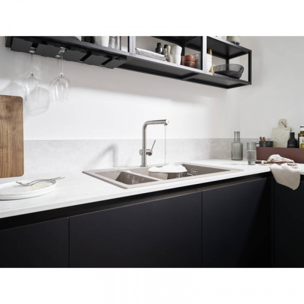 Смеситель для кухни Hansgrohe Talis M54 270 1 jetс, вытяжным изливом, Sbox 72809000