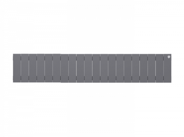 Радиатор биметаллический Royal Thermo PianoForte 200 /Silver Satin - 20 секций, серебристый, RTPSS20