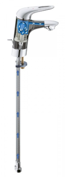 Смеситель для раковины Grohe Eurostyle, с донным клапаном, хром, 23564003