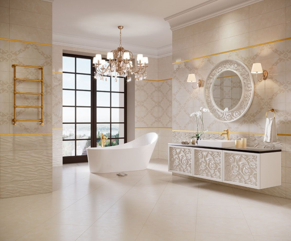 Бордюр Eurotile Ceramica MARBELIA версаче 7,5х29,5, 14