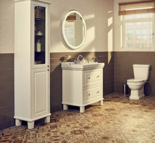 Тумба под раковину Roca Кармен / Carmen 800 мм Satin White, 7.8571.3.541.5