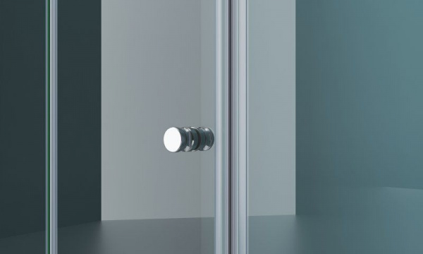 Душевая дверь BelBagno 1550x1950, прозрачное стекло, хромированный профиль, ALBANO-BS-13-90+70-C-Cr