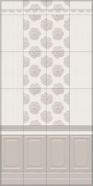 Бордюр Kerama Marazzi 25х4,2 Багатель NT\A259\6352