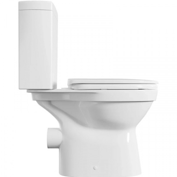 Унитаз-компакт Vitra Norm Eisberg, с крышкой дюропласт, микролифт, белый, 9844B099-7202