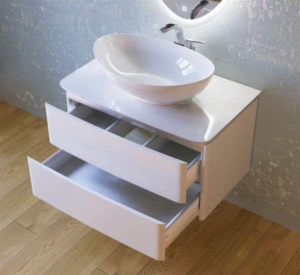 Тумба Raval Moon 75 подвесная Белая, Moo.01.75/P/W
