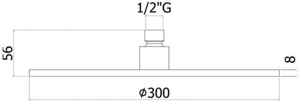 Верхний душ Paffoni Master King ZSOF079ROSE