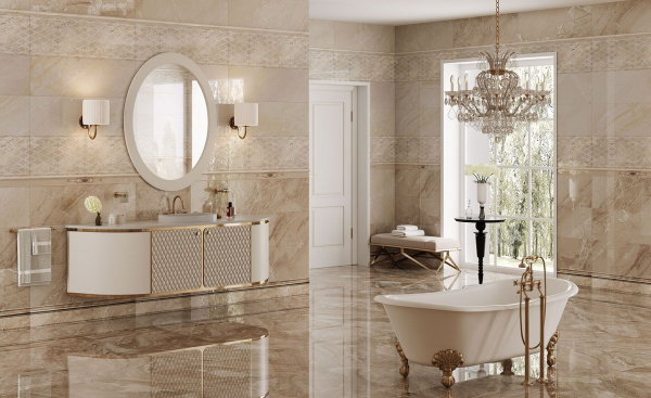 Бордюр Eurotile Ceramica ECLIPSE BEIGE 8х89,5, 771