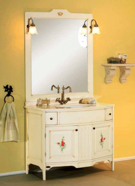 Тумба для раковины Cezares ALICANTE 105x80x59, AL.BA.403 Decorato Celeste Crema