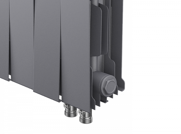 Радиатор биметаллический Royal Thermo PianoForte 200 /Silver Satin VDR - 16 секций, серебристый, RTP