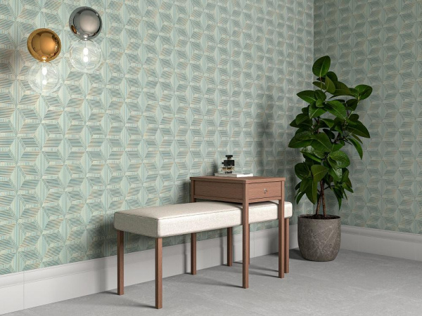 Обои виниловые Kerama Marazzi Геометрия база, белый, KM5108