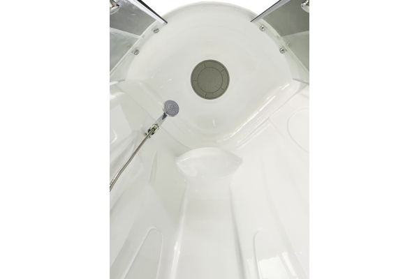 Гидромассажный бокс Royal Bath 90х90х217, прозрачное стекло,  хромированный профиль, RB 90BK1-T-СН