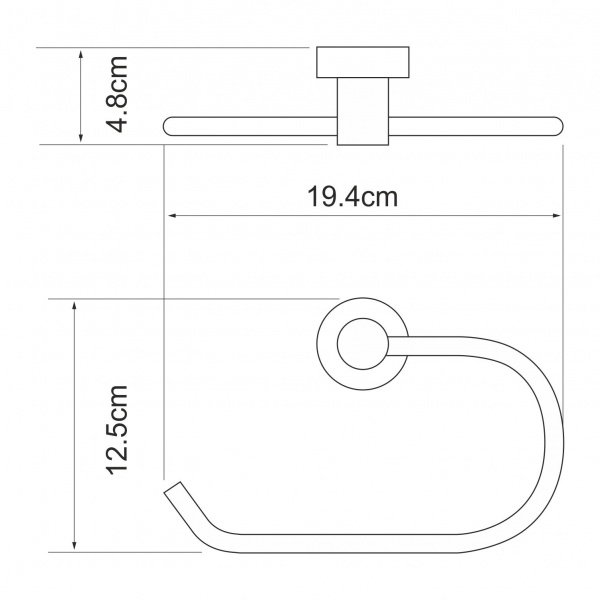 Держатель полотенец WasserKRAFT Donau K-9400, K-9460